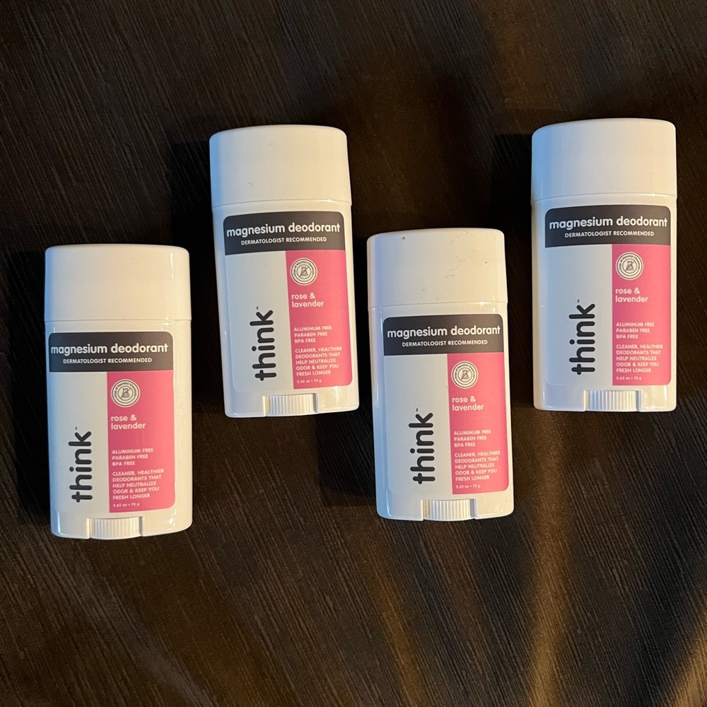 4 Tubes Think Deodorant